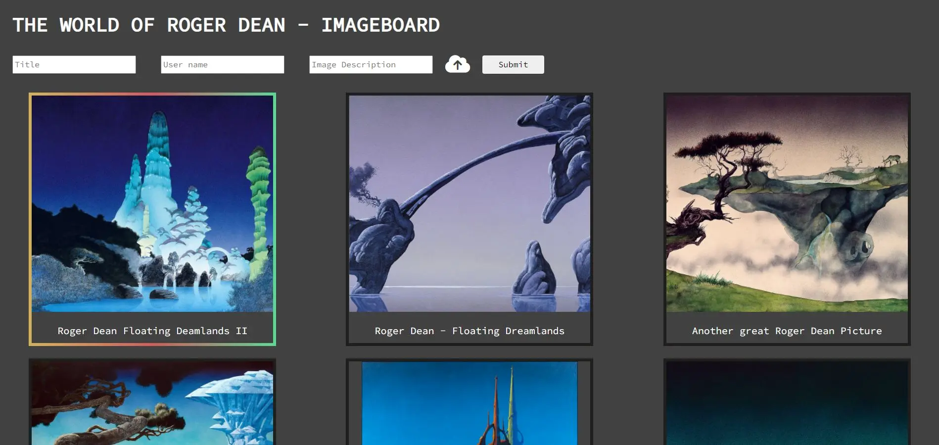 an image of the project: Imageboard